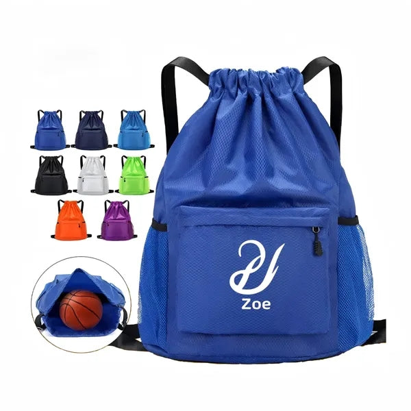 Waterproof Drawstring Backpack Sports Fitness Yoga Bag