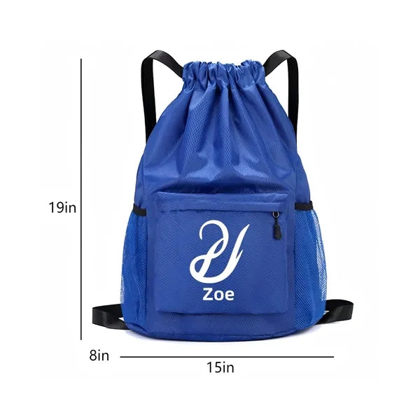 Waterproof Drawstring Backpack Sports Fitness Yoga Bag