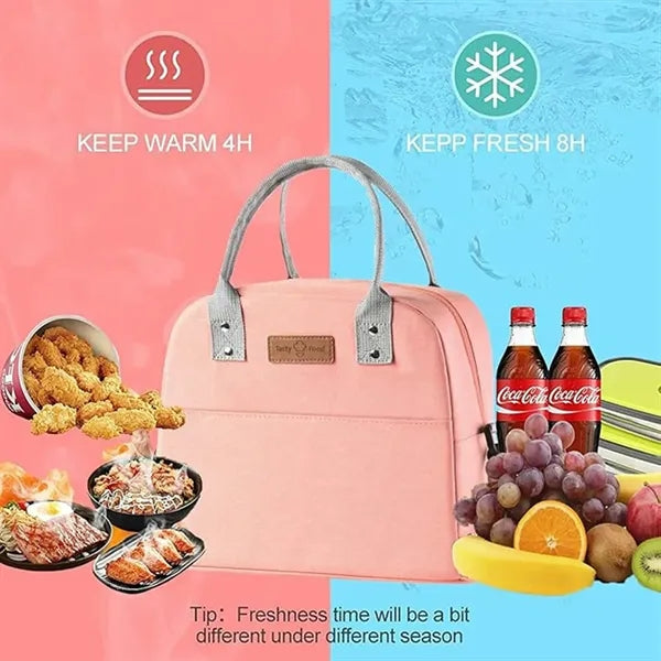 Insulated Travel Lunch Bag with Shoulder Strap