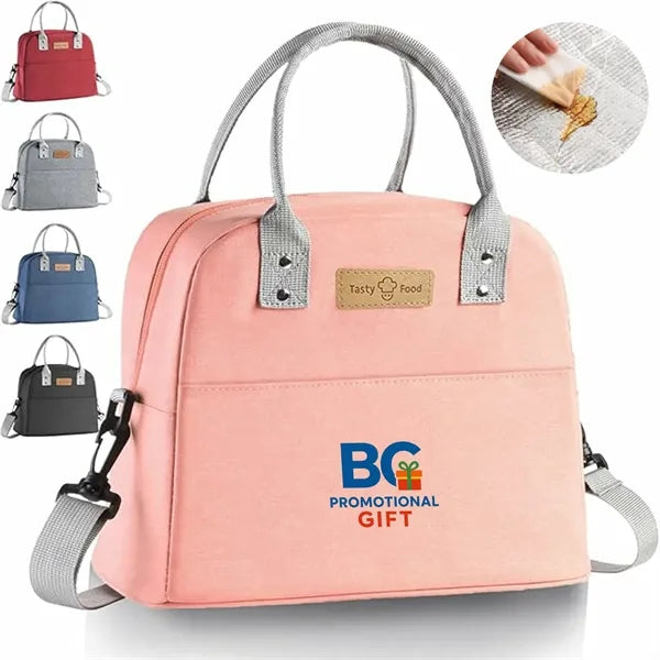 Insulated Travel Lunch Bag with Shoulder Strap