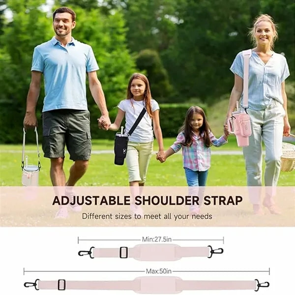 40 OZ Water Bottle Bag With Mobile Phone Pocket