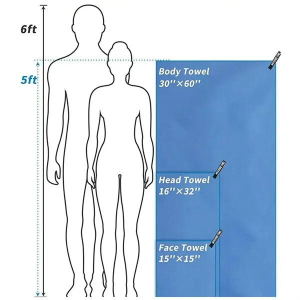 15*23 Beach Cooling Sports Superfine Fibre Towel