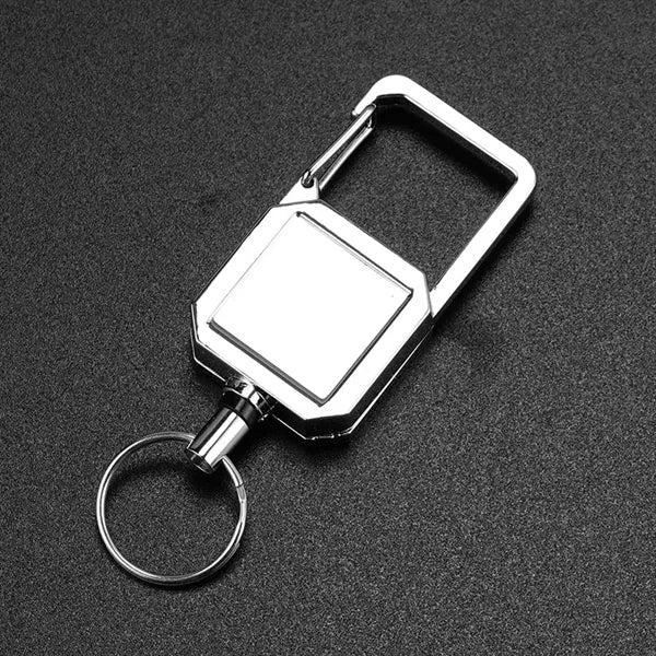 Outdoor Metal Square Keychain