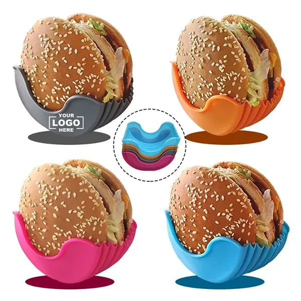 Silicone Hamburger Holder With Sauce Groove
