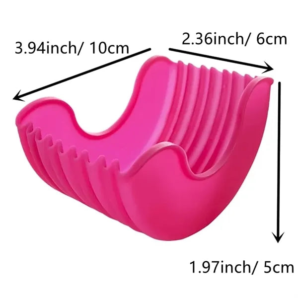 Silicone Hamburger Holder With Sauce Groove