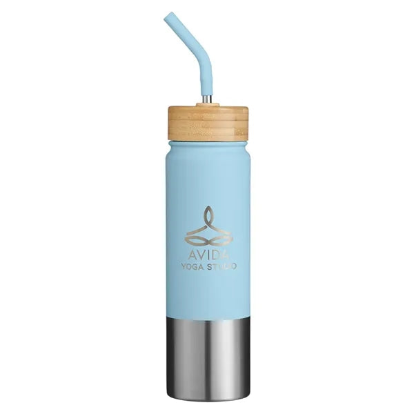 Econscious Playa 24 oz Stainless Steel Tumbler With Bambo...