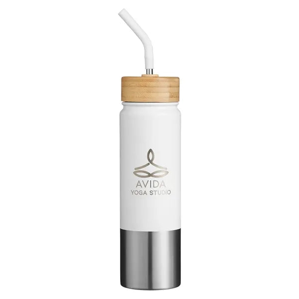 Econscious Playa 24 oz Stainless Steel Tumbler With Bambo...