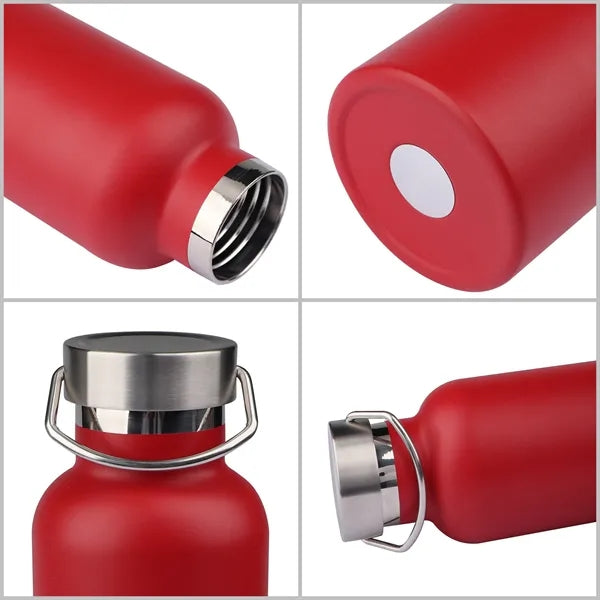 25oz insulated stainless steel water bottle w/Handle on Lid
