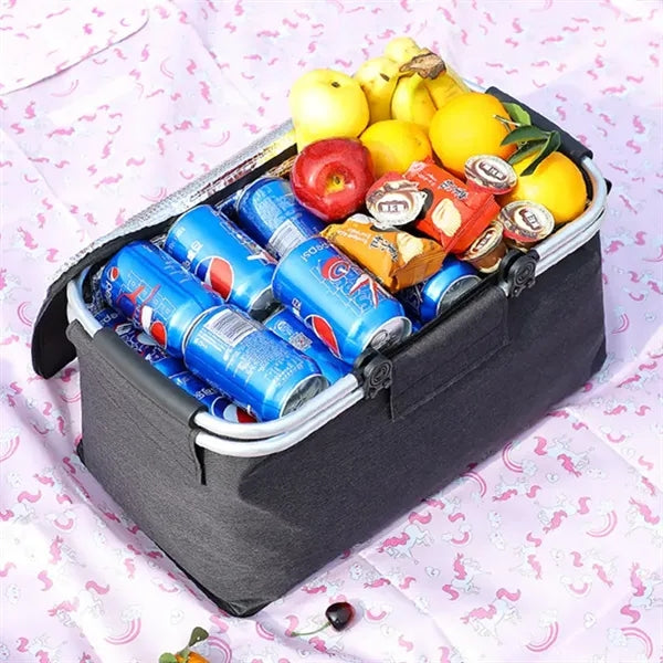 Insulated Bag Foldable Picnic Basket for Travel