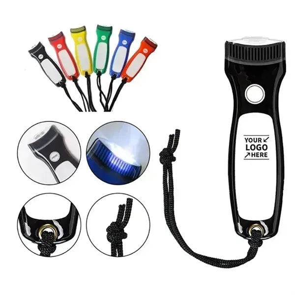 PVC Magnetic Flashlight Keychain Light