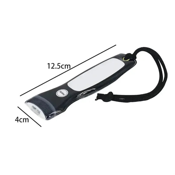 PVC Magnetic Flashlight Keychain Light