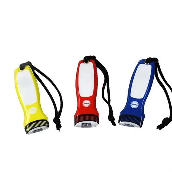PVC Magnetic Flashlight Keychain Light