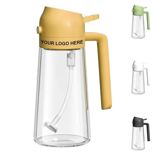 16Oz Glass Olive Oil Sprayer For Cooking With Stickers