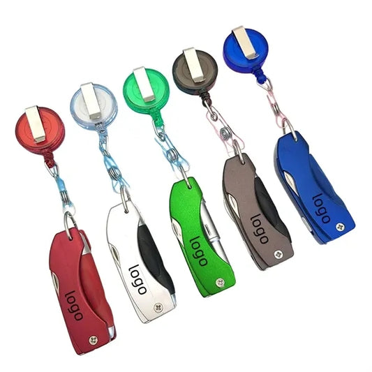 Multifunctional Folding Light Pen with Key Ring