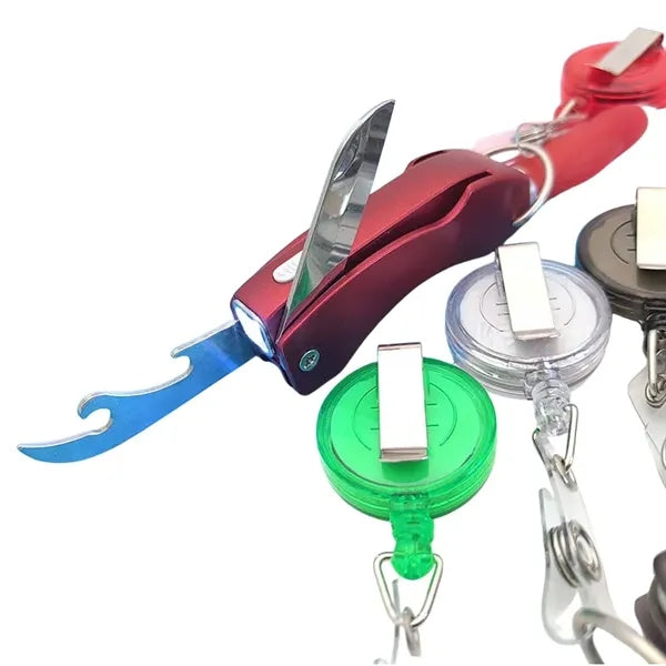 Multifunctional Folding Light Pen with Key Ring