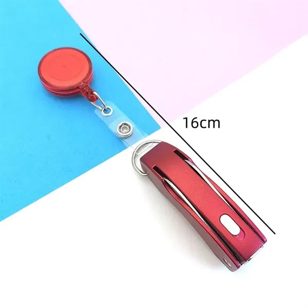 Multifunctional Folding Light Pen with Key Ring