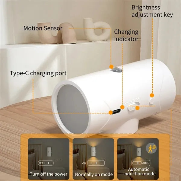Magnetic Auto-Sensing 7 Colors Smart Motion Night Light
