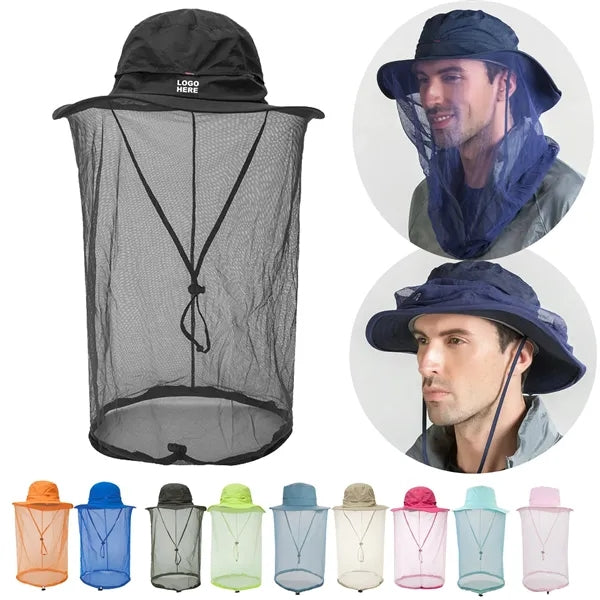 Outdoor Fishing Sun Protection Hat with Mosquito Head Net