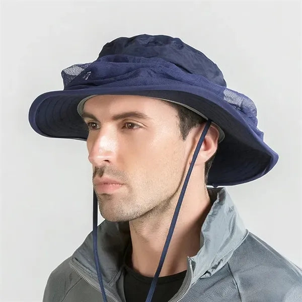 Outdoor Fishing Sun Protection Hat with Mosquito Head Net