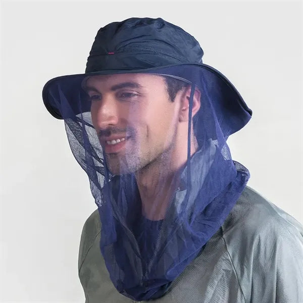Outdoor Fishing Sun Protection Hat with Mosquito Head Net