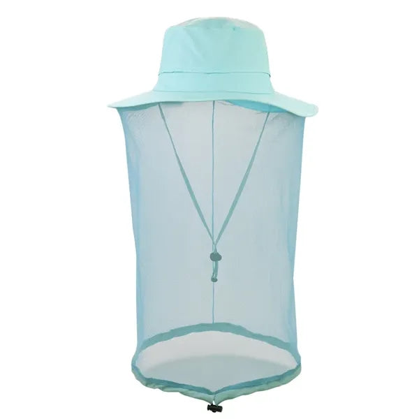 Outdoor Fishing Sun Protection Hat with Mosquito Head Net