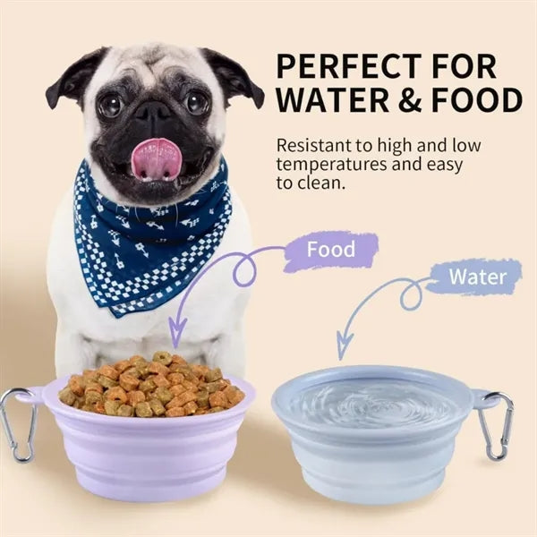 12oz Collapsible Silicone Dog Bowl