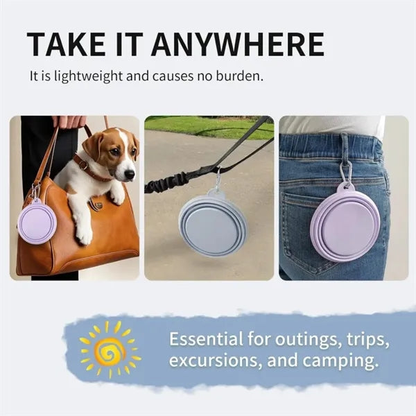 12oz Collapsible Silicone Dog Bowl