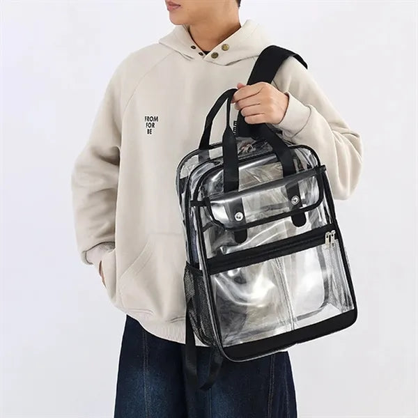 Lightweight Waterproof Multi-Pocket Transparent Backpack