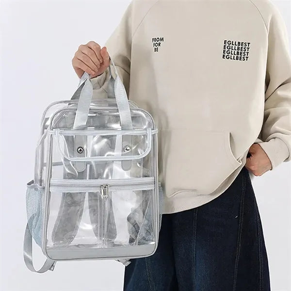 Lightweight Waterproof Multi-Pocket Transparent Backpack