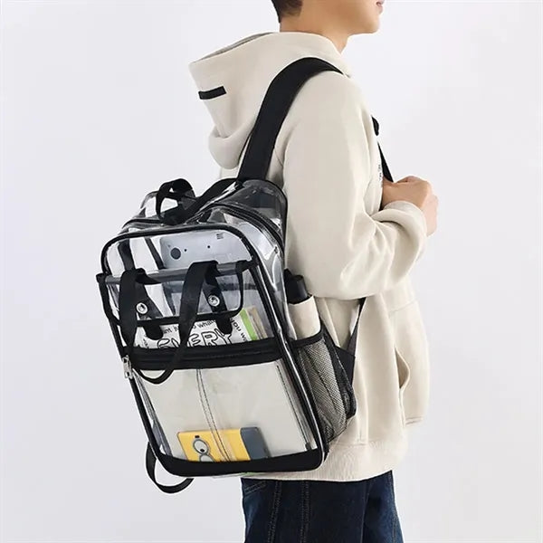 Lightweight Waterproof Multi-Pocket Transparent Backpack