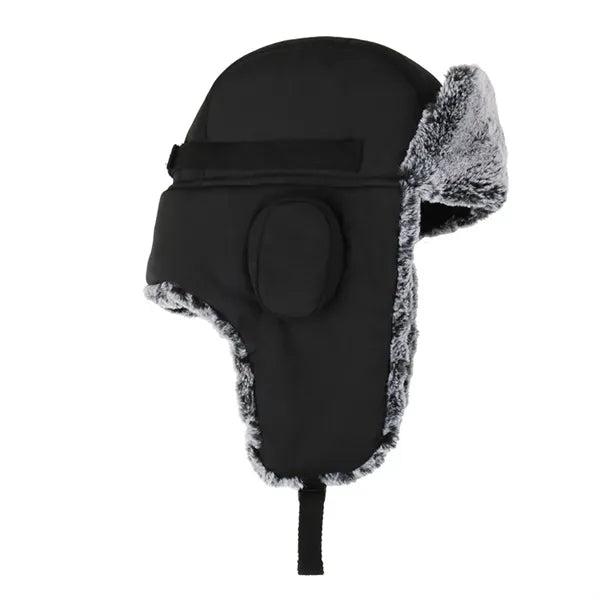 Winter Windproof Men's Trapper Hat with Faux Fur Linning