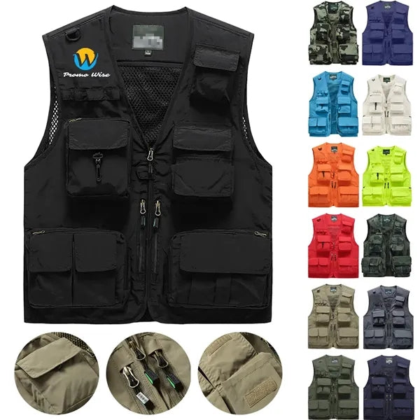 Breathable Multi-Pocket Quick-Dry Lightweight Outdoor Vest