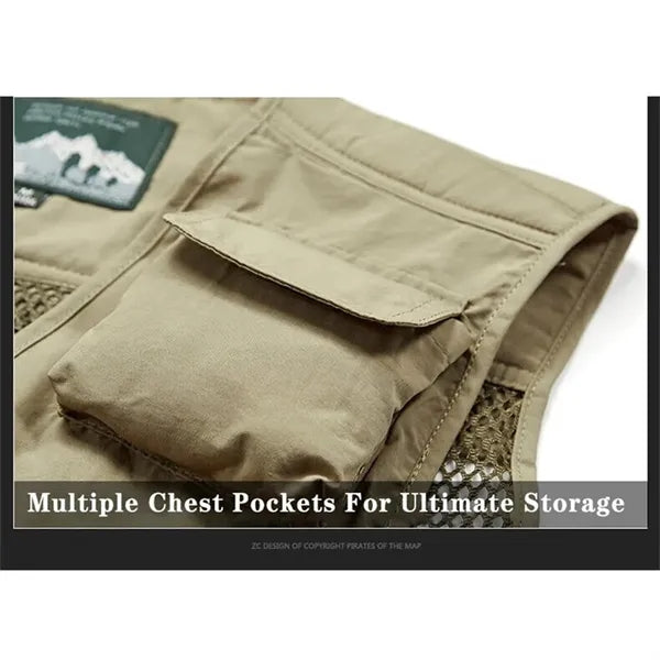 Breathable Multi-Pocket Quick-Dry Lightweight Outdoor Vest