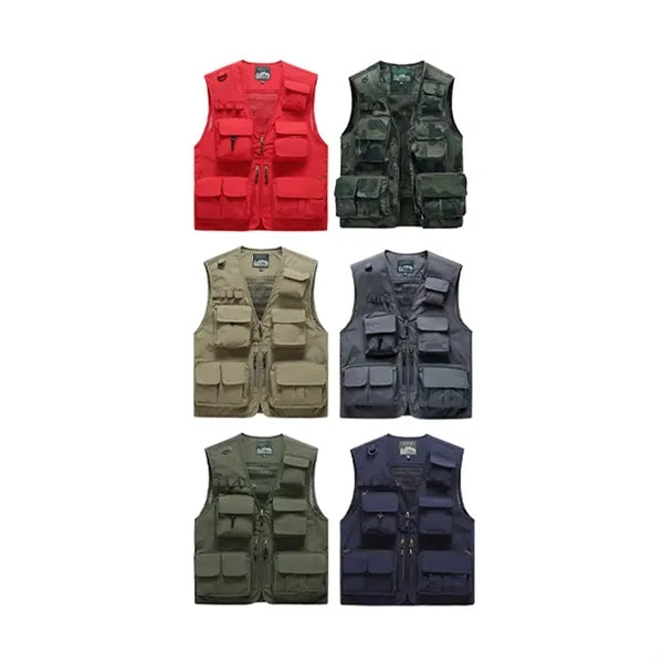 Breathable Multi-Pocket Quick-Dry Lightweight Outdoor Vest