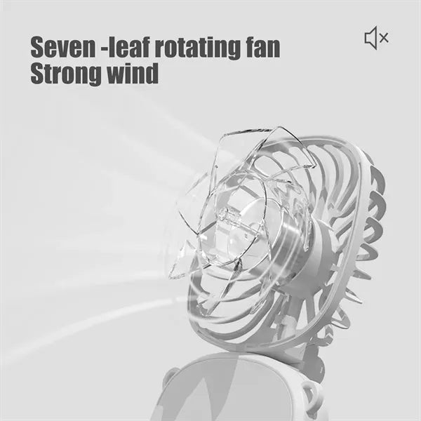 Portable Adjustable Foldable Rechargeable 3-Speed Neck Fan