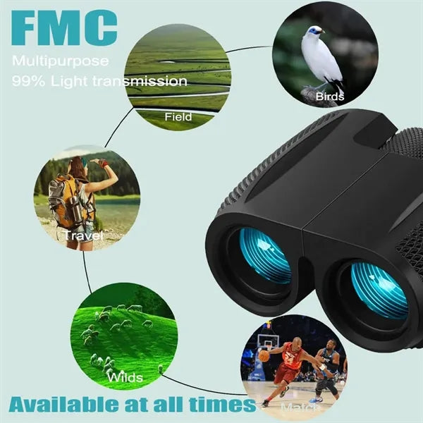 Shockproof Compact BAK4 Wide View Binoculars