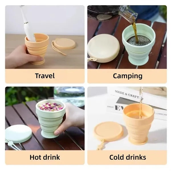 Collapsible Silicone Travel Cup 6.8oz