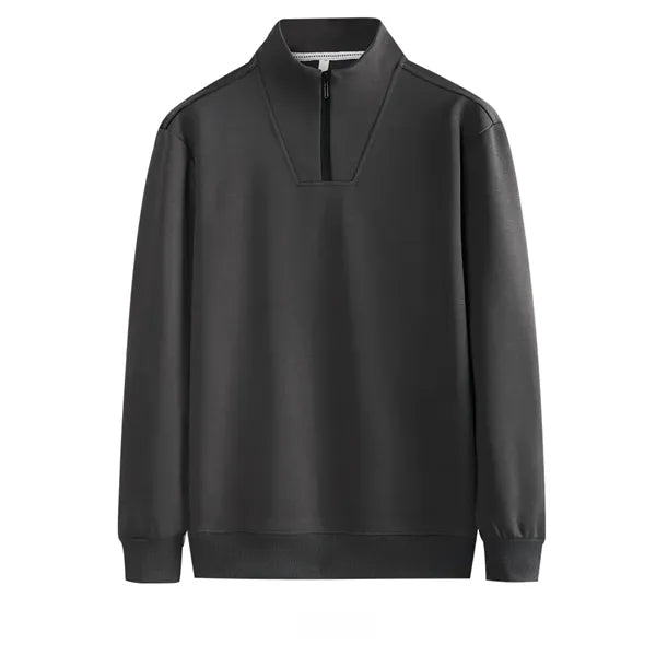 Men's Quarter-Zip Pullover Mock Neck Sweatshirt