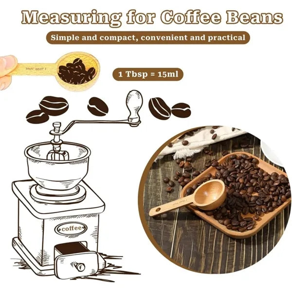 Wooden Coffee Scoop 1 Tablespoon (15ml)