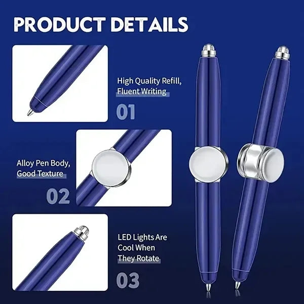 Fidget Spinning Pen with LED Light