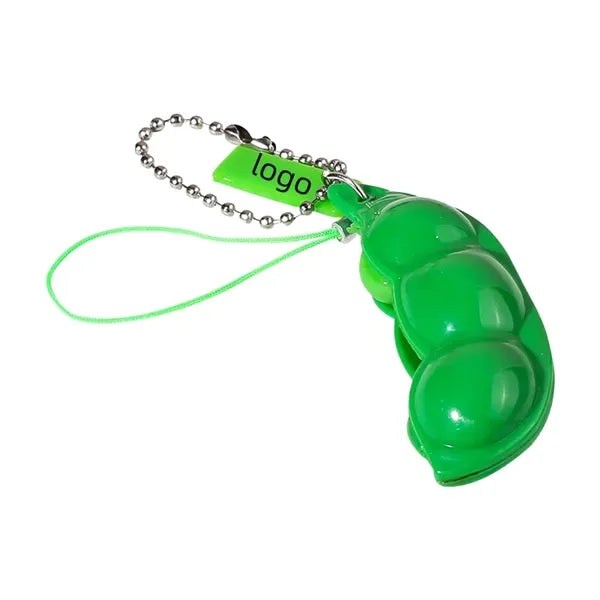 Unzip Edamame Keychain