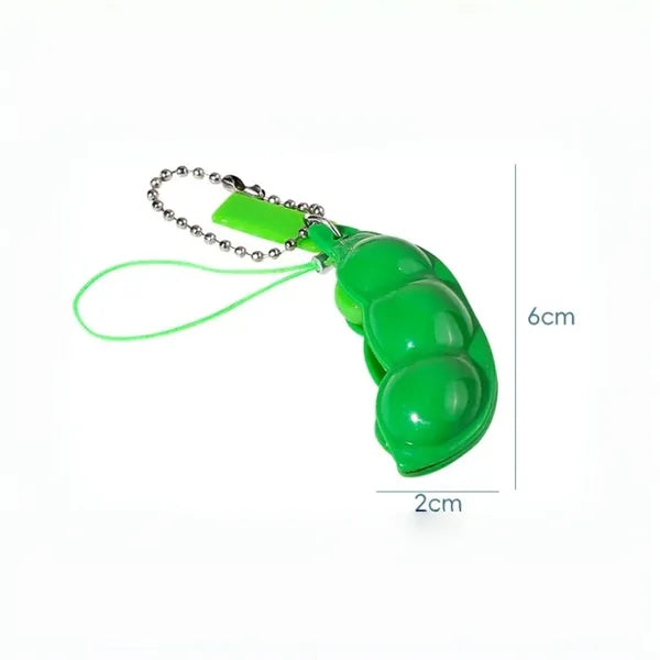 Unzip Edamame Keychain