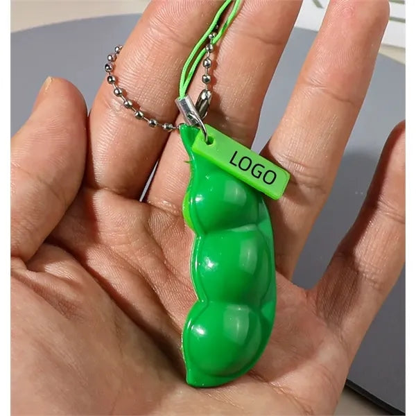 Unzip Edamame Keychain