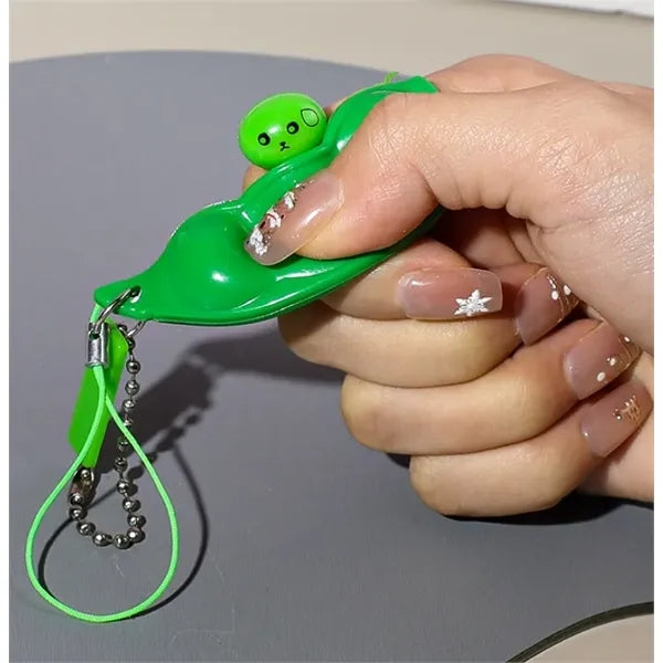 Unzip Edamame Keychain