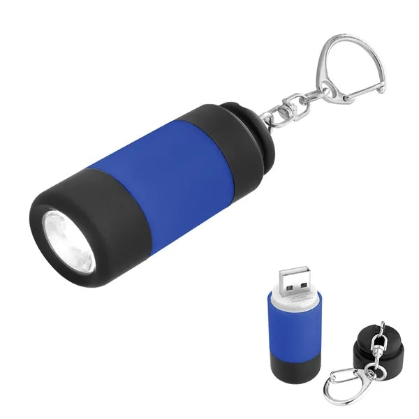 USB Rechargeable LED Keychain Light