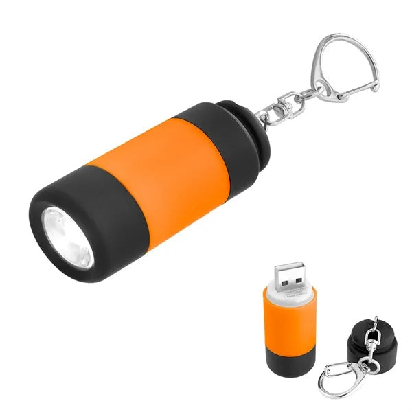 USB Rechargeable LED Keychain Light