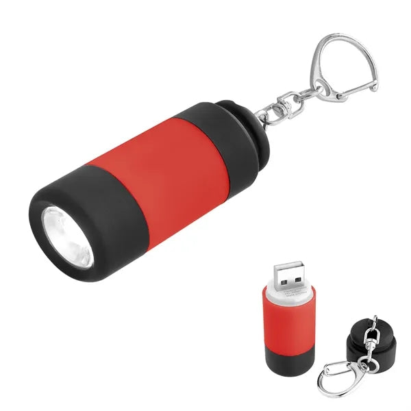 USB Rechargeable LED Keychain Light