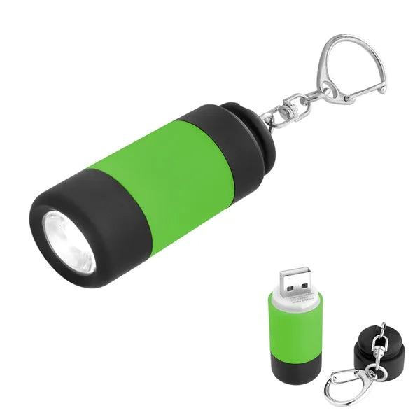 USB Rechargeable LED Keychain Light