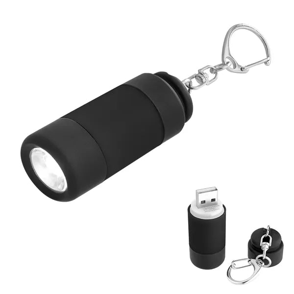 USB Rechargeable LED Keychain Light