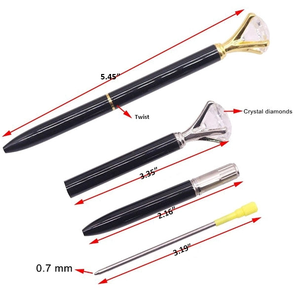 Big Diamond Crystal Ballpoint Pen